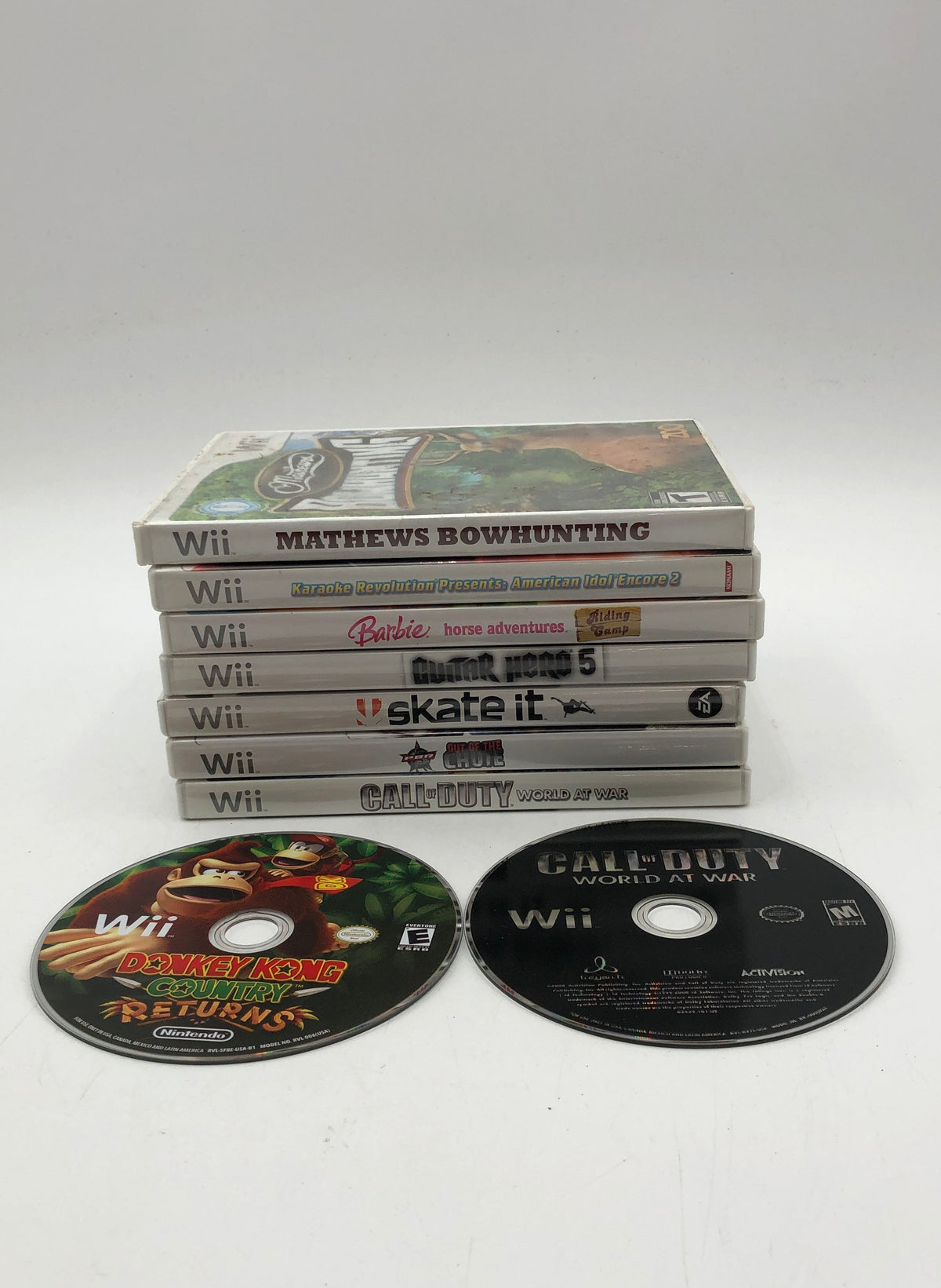 Donkey Kong Country Call of Duty 9 Nintendo Wii Game Lot