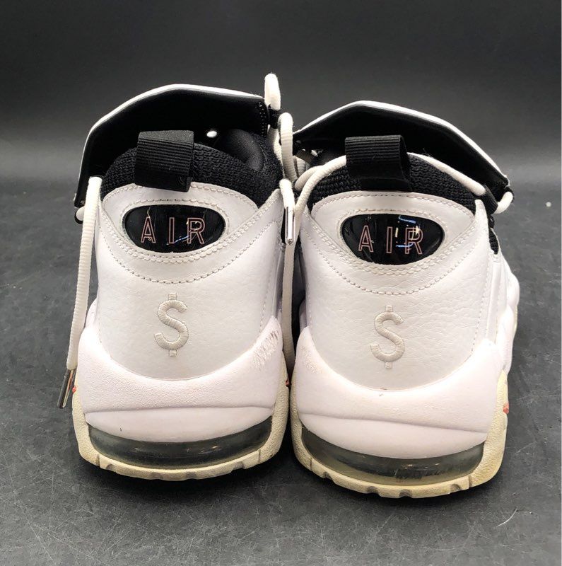 Nike Air More Money White Black Coral Basketball Shoes Size 12