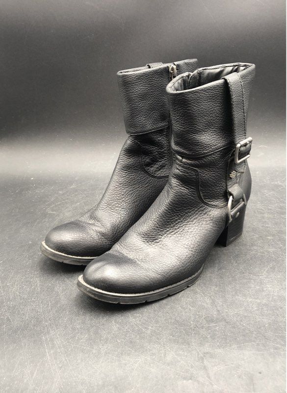 Harley-Davidson Women's Black Motorcycle Boots - Size 8