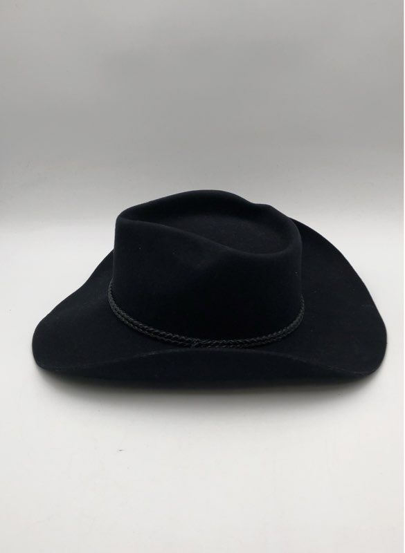 Wyeth Women's Lennox Cowboy Hat Black Wool Braided Turquoise Bolo NWT Sz O/S