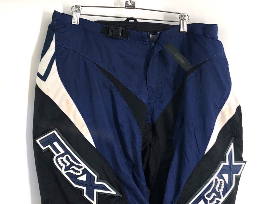 Fox Racing Men's 180 Motocross Motorcycle Pants Blue Black White Size 36