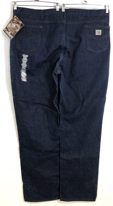 Carhartt Men's Made in USA FR Flame Resistant Denim Work Pants FRB150 NWT 48x36