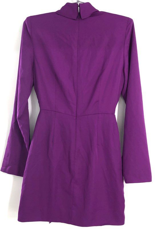 MISHA Women's Giovanna Mini Dress Prism Violet Purple Wrap Ruffle NWT Sz XXS