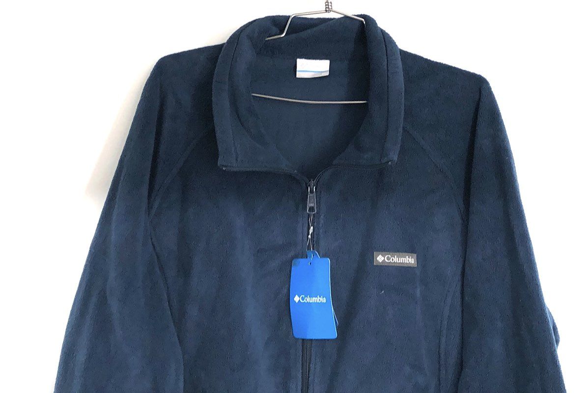 Columbia Women's Benton Springs Full Zip Fleece Jacket Navy Blue Sz 3X NWT