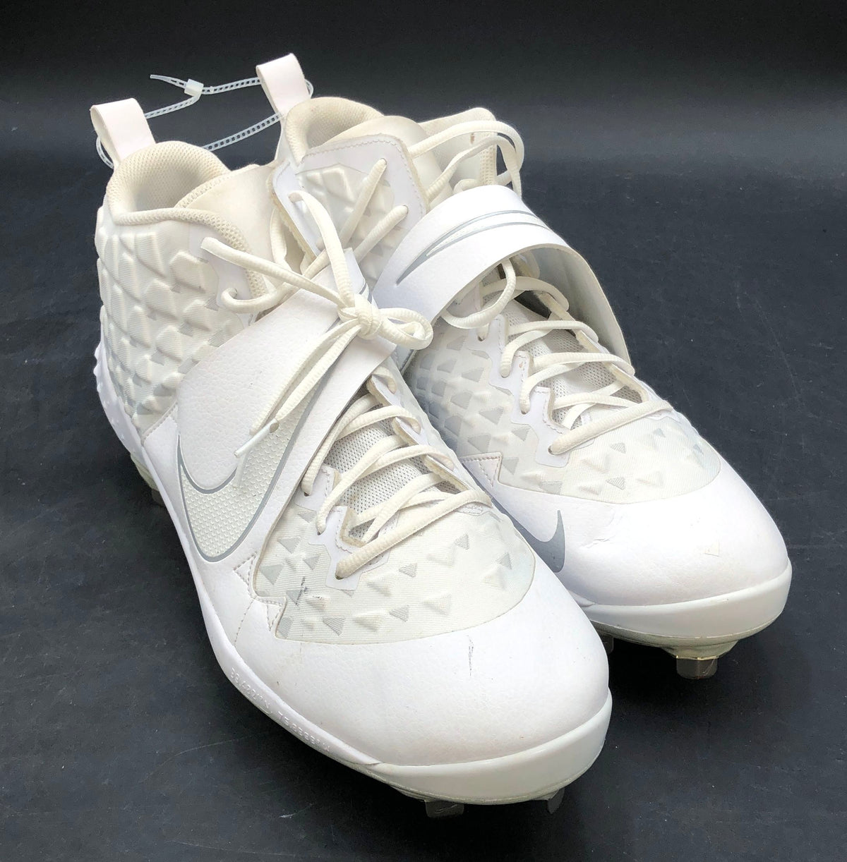 Nike Force Savage Elite 2 TD White Silver Football Cleats Men's Size 16