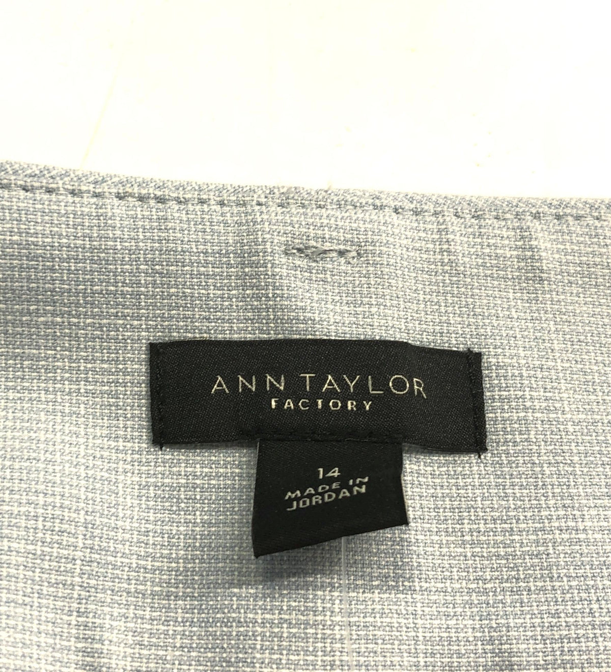 Ann Taylor Factory Women's Light Blue Mid Rise Trouser Dress Pants NWT Sz 14