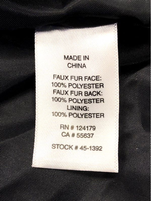Johnston & Murphy Women's Gray Faux Fur Shaggy Vest Open Front NWT Size L