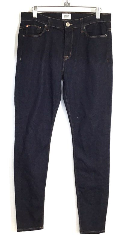 Hudson Women's Nico Mid-Rise Super Skinny Jeans Dark Wash Chelsea 29