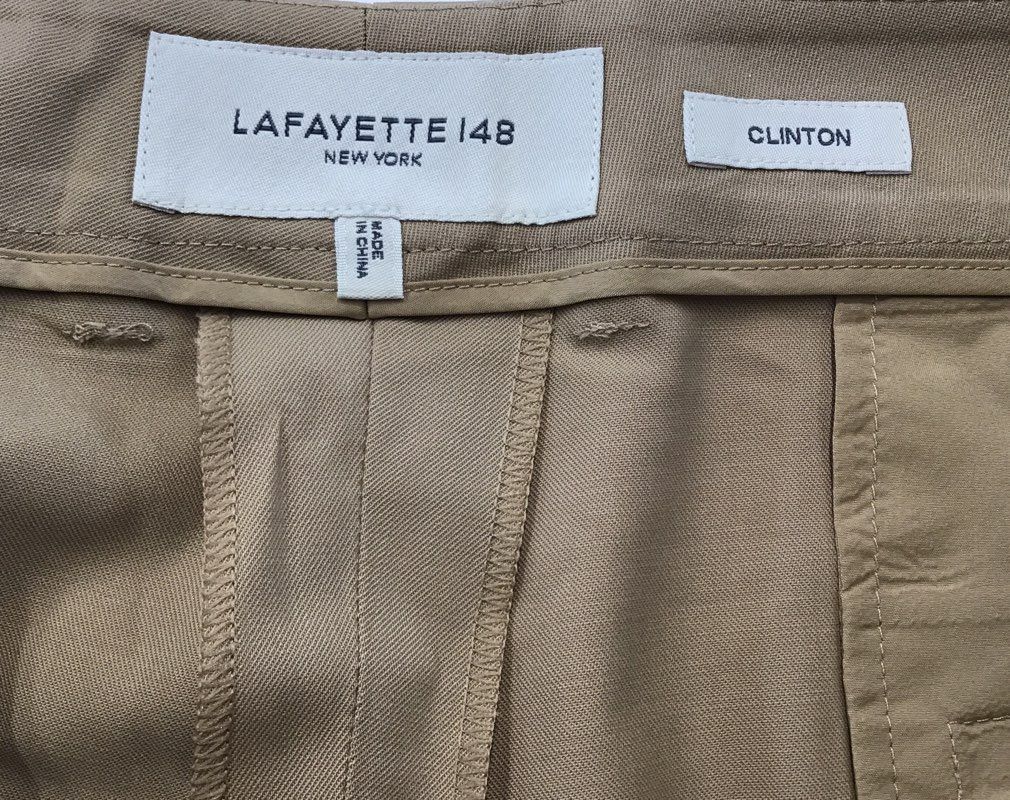 Lafayette 148 New York Women&#39;s Tan Clinton Ankle Dress Pants - Size 16