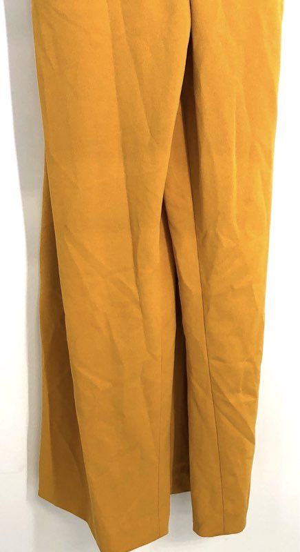 Kasper Women's Jumpsuit Mustard Yellow Bell Sleeve Wide Leg Size S