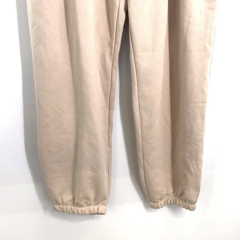 Nike Women's Oversized Mid Rise Sweatpants Beige Fleece Joggers NWT Sz L