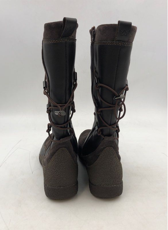 Allrounder Women&#39;s 10192 Brown Round Toe Side Zip Snow Boots - Size 9.5