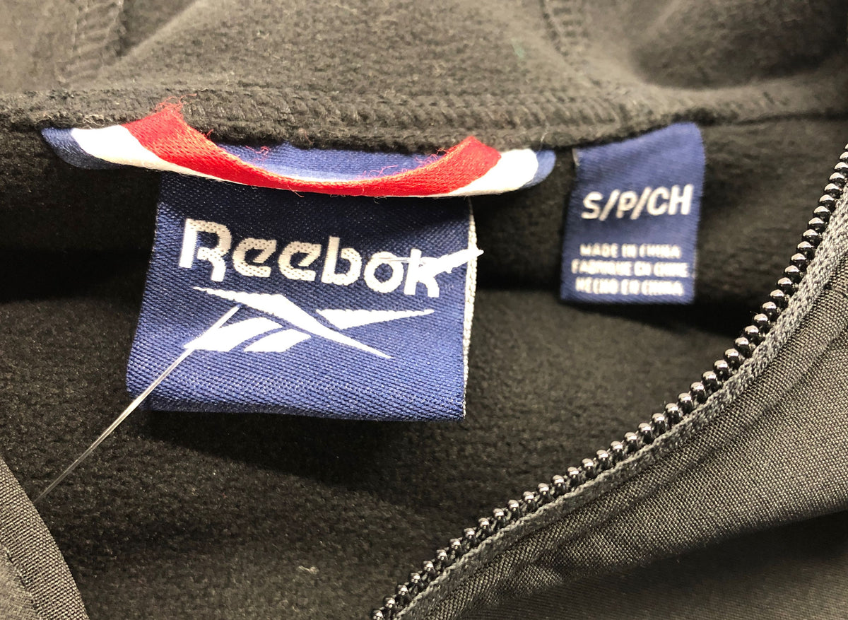 Reebok Men's Black Softshell Full Zip Hooded Fleece Lined Jacket Sz S NWT