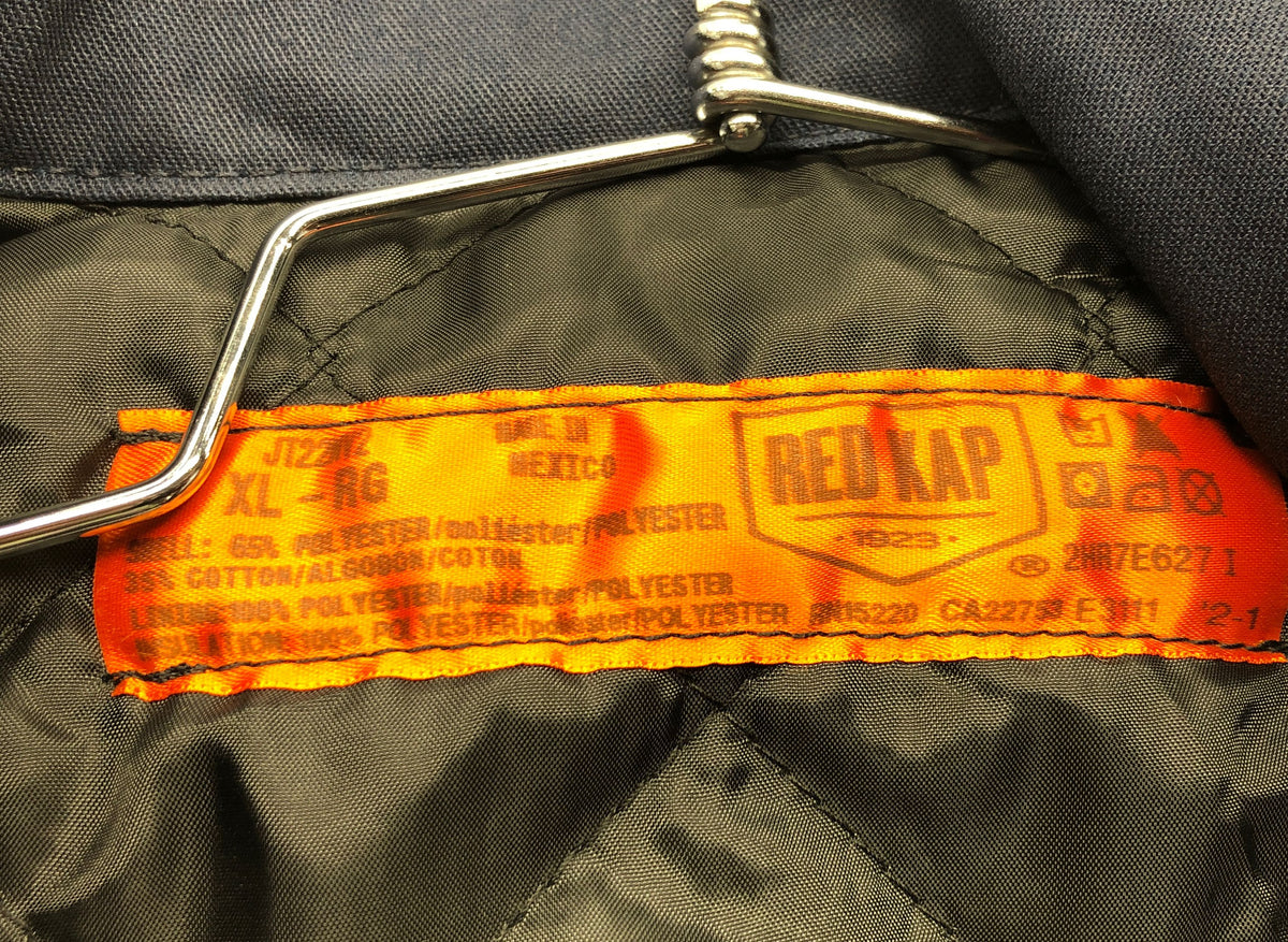 Red Kap Men's Navy JT22 Quilted Lined Panel Work Jacket Eisenhower Sz XL