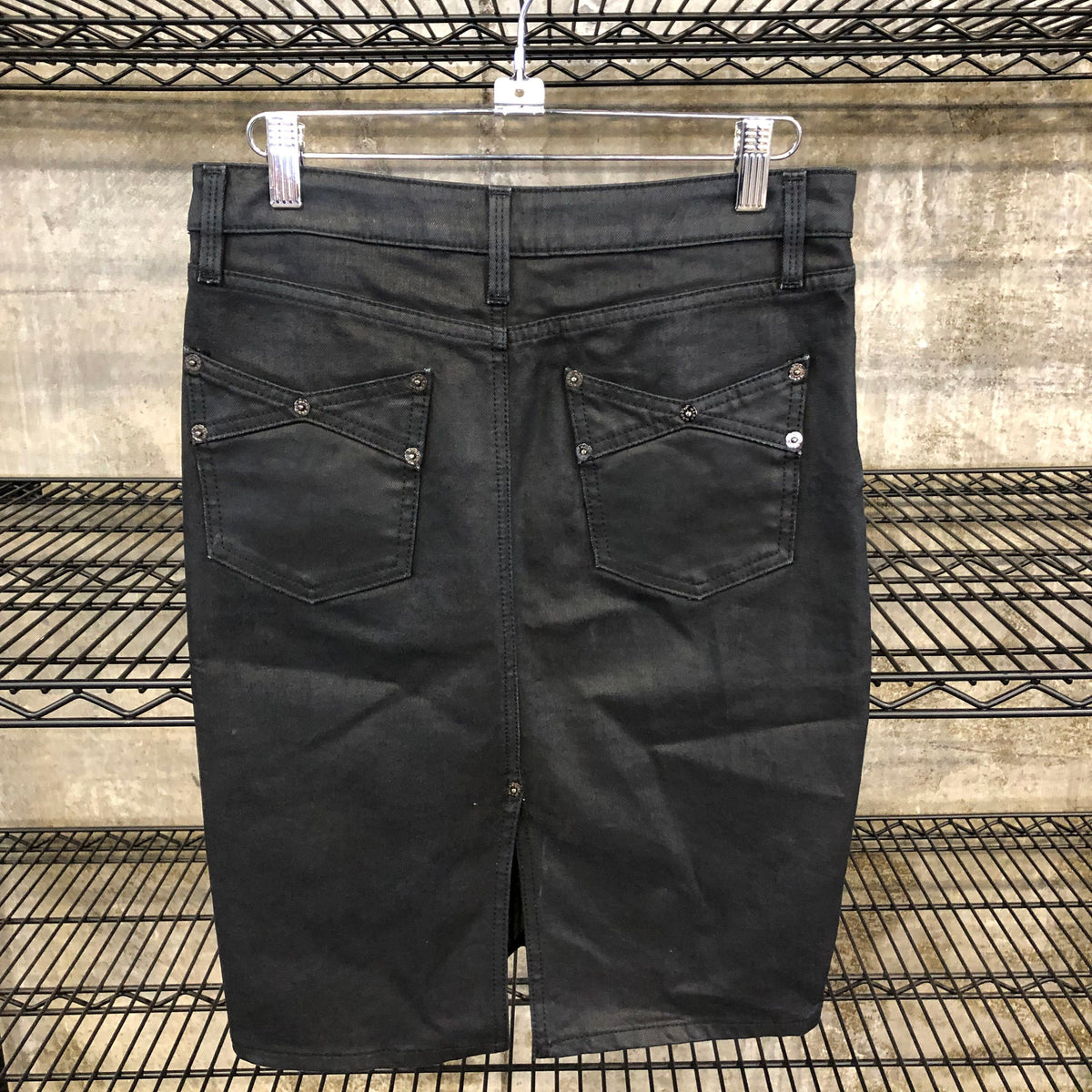 Marc by Marc Jacobs Women's Black Denim A-Line Skirt Size 0 COA