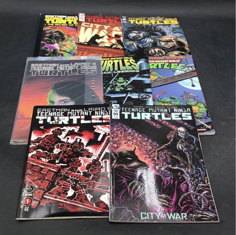 Teenage Mutant Ninja Turtles Comic Lot IDW Mirage Modern Copper Age 8 Comics