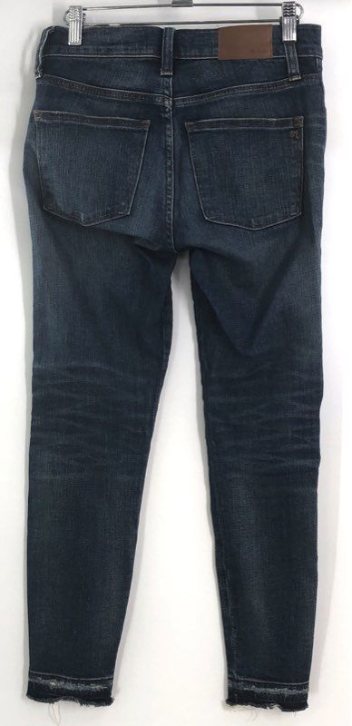 Madewell Women's Lot 2 10" High Rise Skinny Jeans Black Blue Distressed Sz 25P