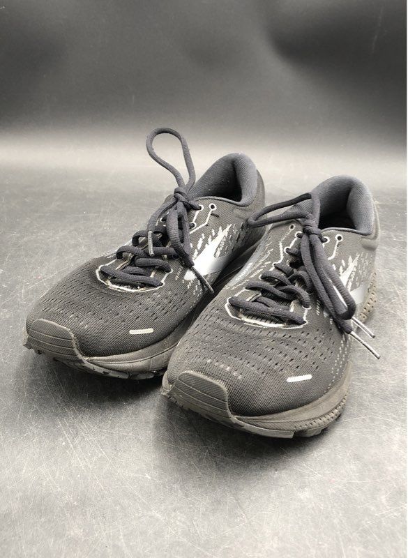 Brooks Men's Ghost 13 Black Athletic Shoes - Size 10