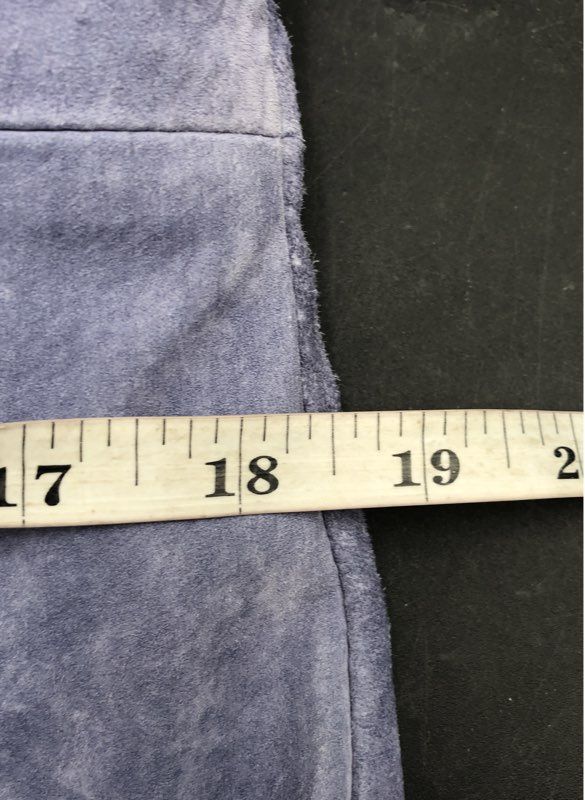 Dialogue Women's Blue Suede Jacket - Size XS