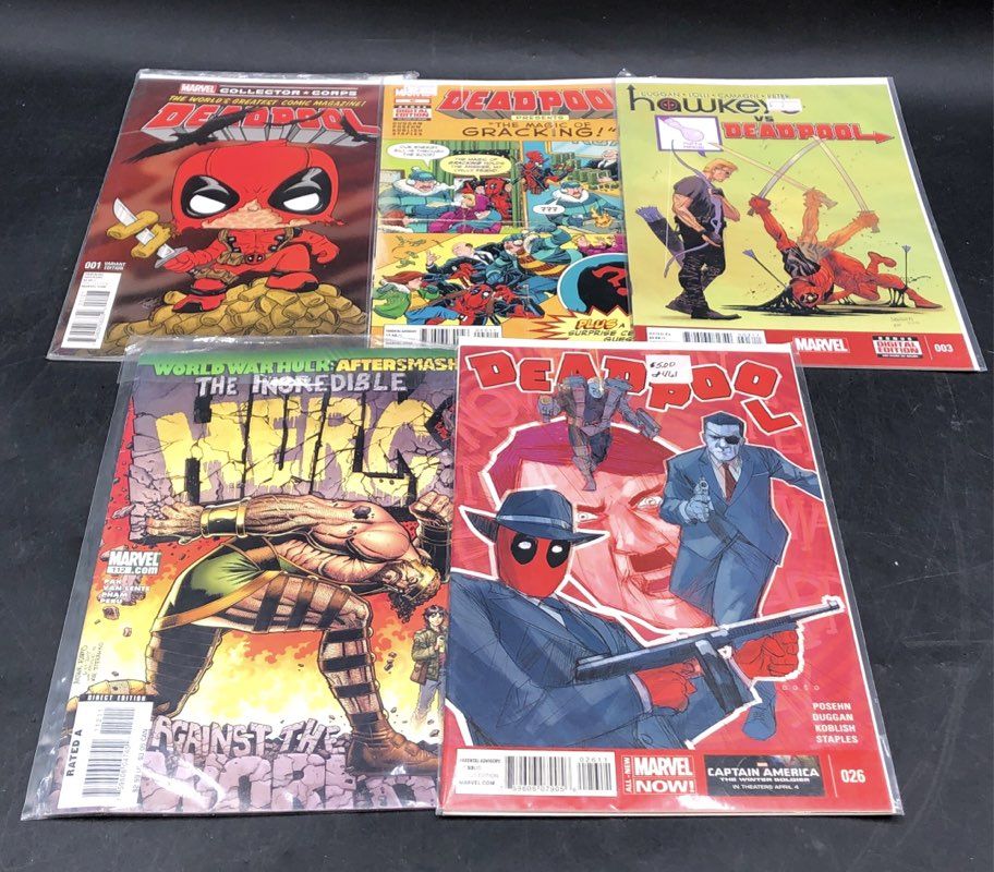 Marvel Comic Lot Modern Age Deadpool Runaways Hulk Hawkeye Mixed 20 Comics