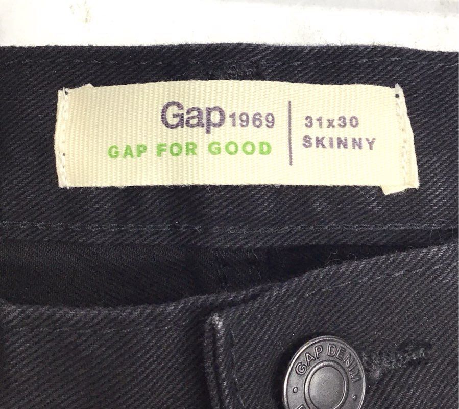 Gap Men's Black Skinny Jeans Gap 1969 Gap for Good Size 31x30