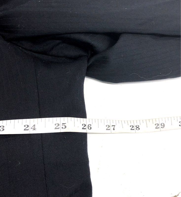Vintage Y2K Men's Black 100% Wool 4-Button Blazer Sport Coat Sz 48L