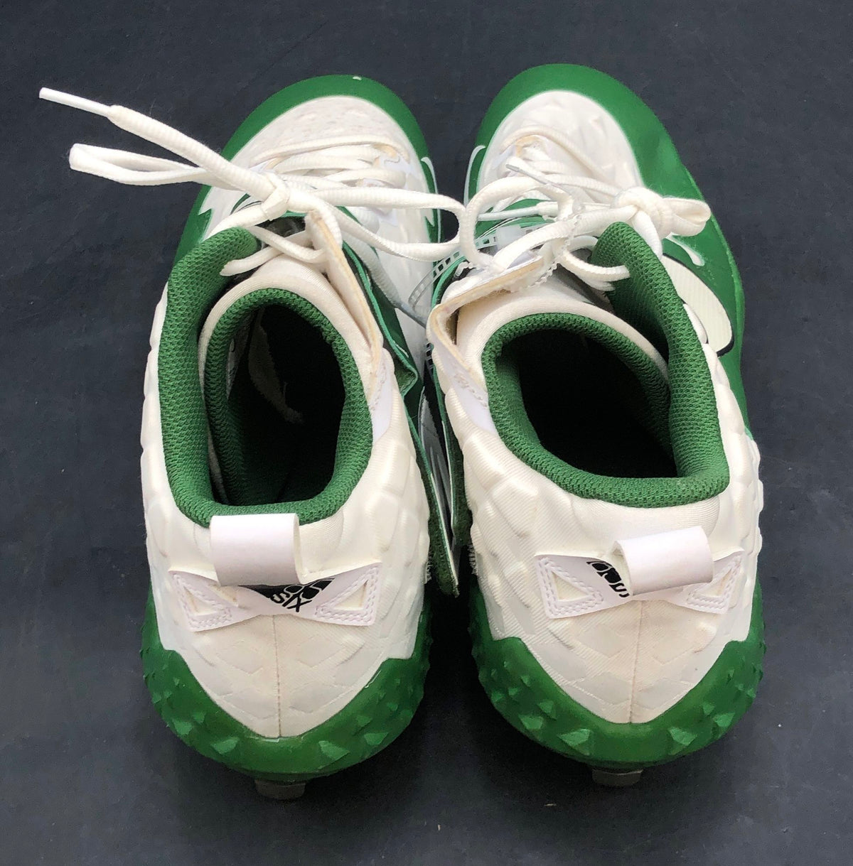 Nike Force Savage Elite 2 Pine Green White Metal Baseball Cleats Men's Size 13