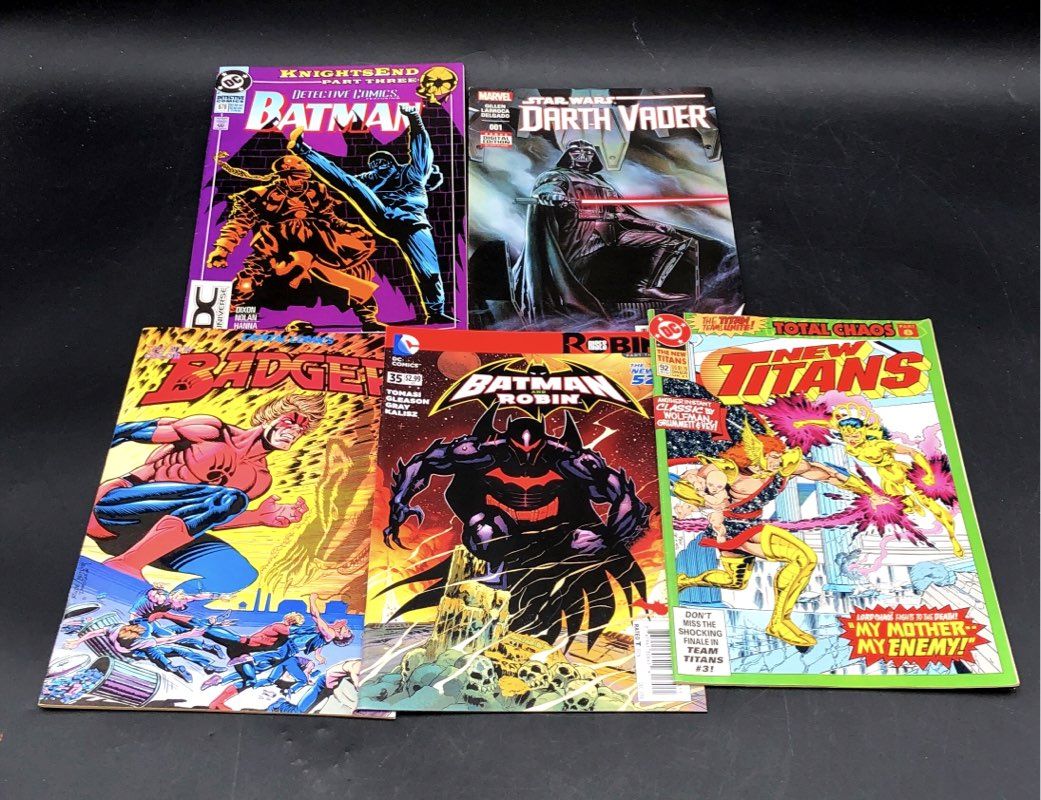 Large Comic Book Lot Star Wars Batman Conan Marvel DC Vintage & Modern Mix