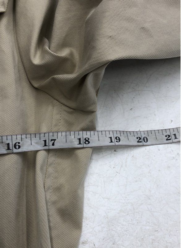 Joie Women's Jemina Trench Coat Tan Ruffle Belted NWT Sz L