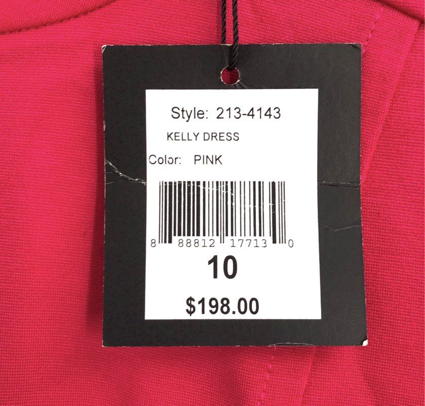 Nanette Lepore Women's Pink Kelly Dress Long Sleeve Pleated Knee Length Sz 10