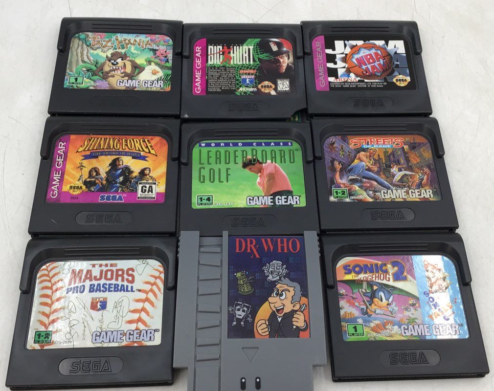 Sega Game Gear The Majors Pro Baseball, Streets Of Flage &amp; More Games Mixed Lot