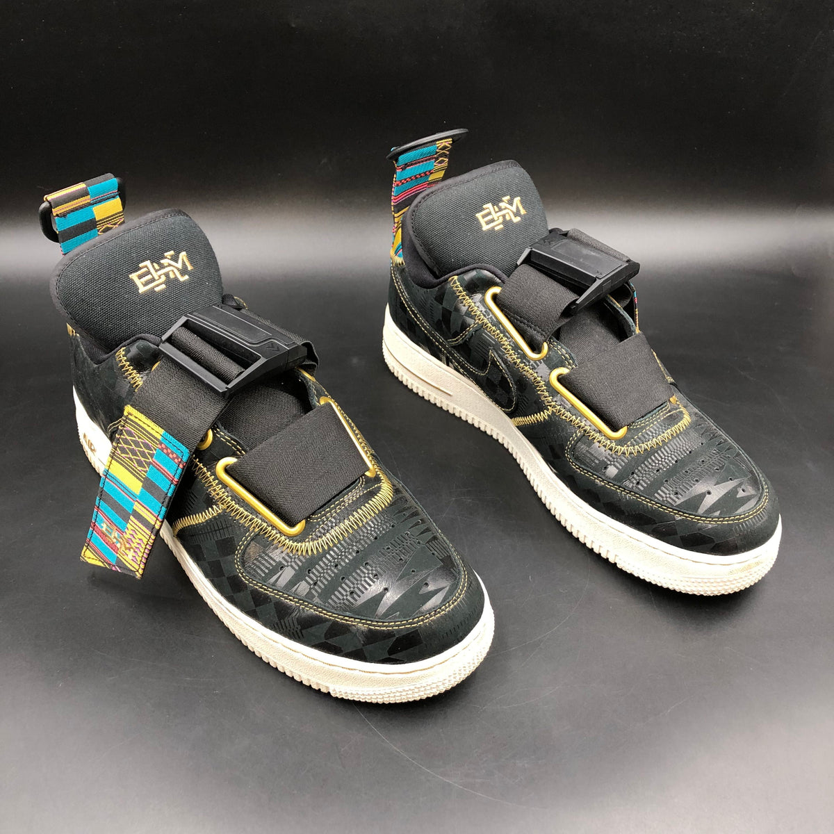 Nike Air Force 1 Utility BHM Black History Month Men's Sneakers Size 10 COA