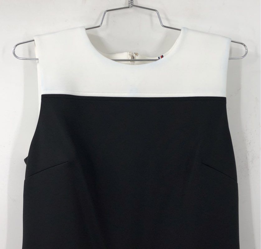 Tommy Hilfiger Women's Black White Sheath Dress - Size 6