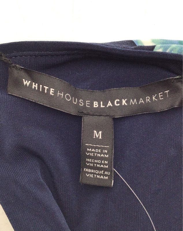 NWT White House Black Market Women&#39;s Blue Sheath Dress - Size Medium