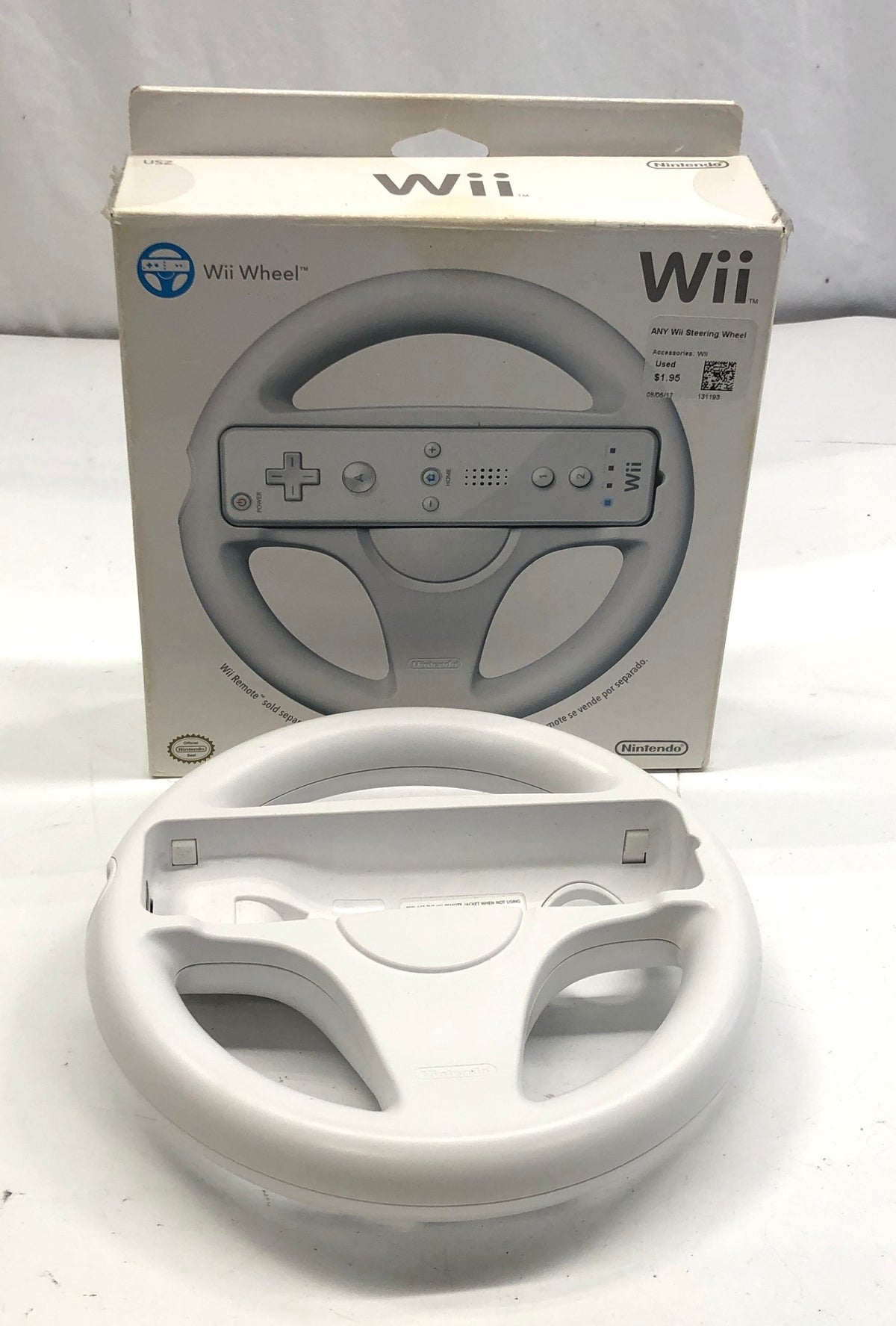 Nintendo Wii Controller Lot Classic Pro 2 Remotes Sensor Bar Wheel AV Cable