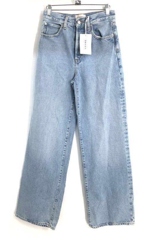 Frame Women's Johanna The Collegiate Wide Leg Jeans Light Wash Sz 23 NWT