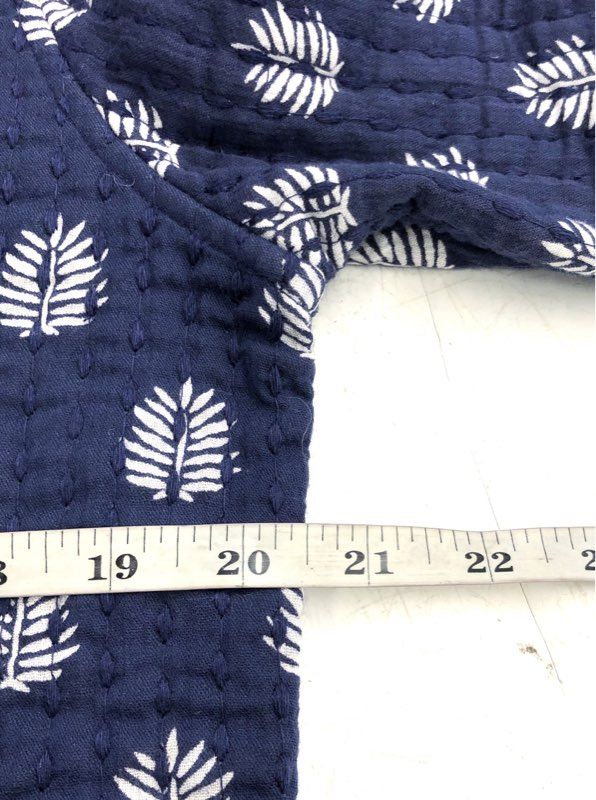Vineyard Vines Women's Reversible Quilted Jacket Navy Blue Fleur-de-Lis NWT Sz S