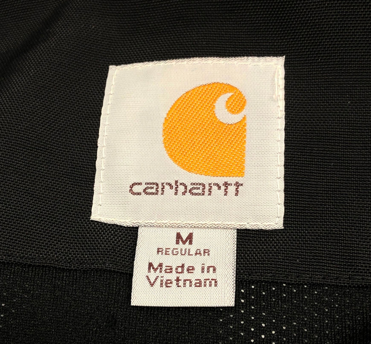 Carhartt Men's Black J162 Shoreline Waterproof Hooded Work Jacket Logo Sz M