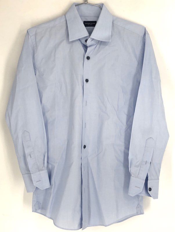 Proper Cloth Men's Blue Button-Up Shirt Lot Of 3