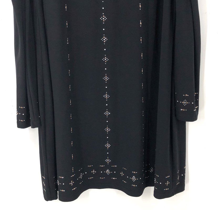 NWT White House Black Market Women's Black Shift Dress - Size XL