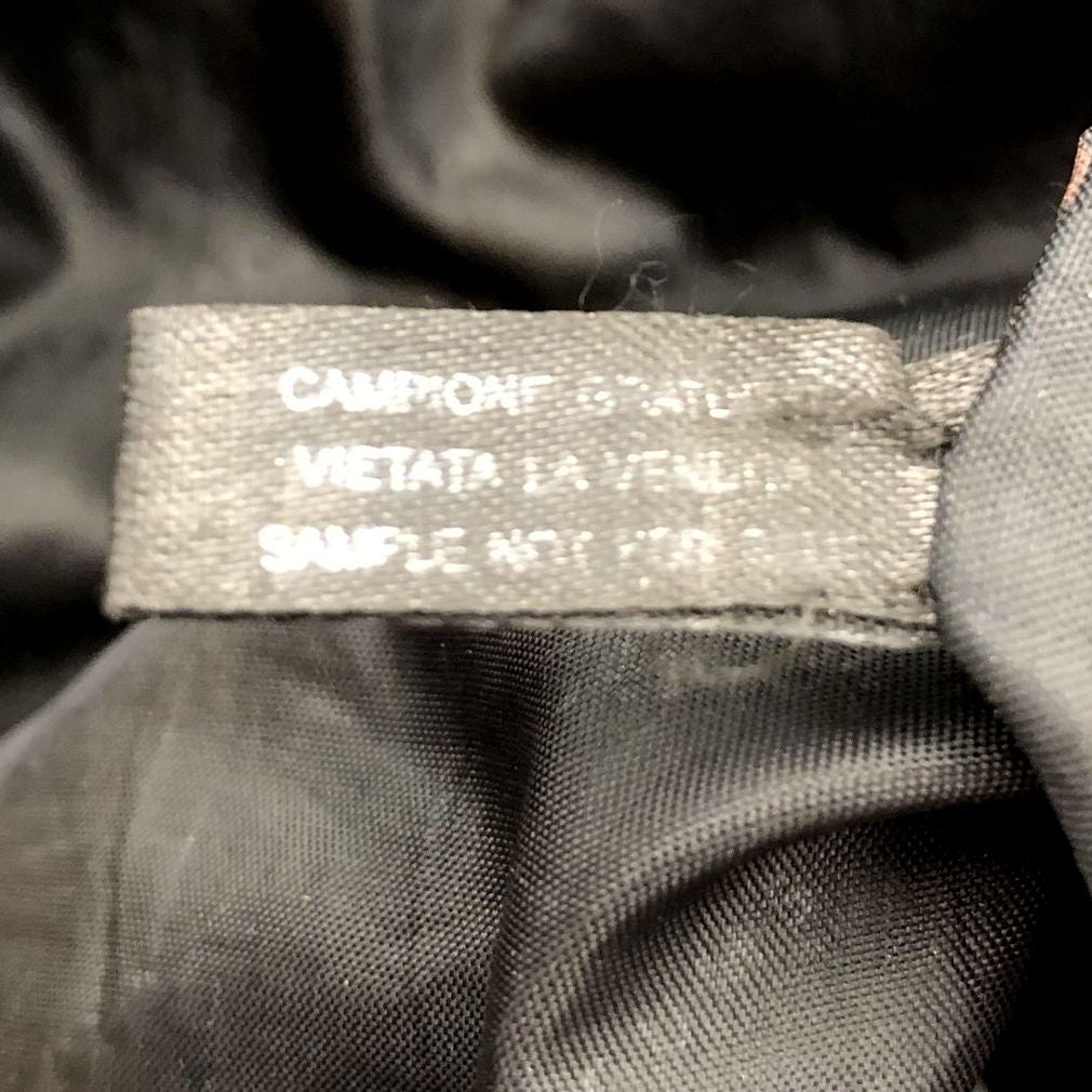 Versace Parfums Large Black Faux Leather Tote with Gold-Tone Accents