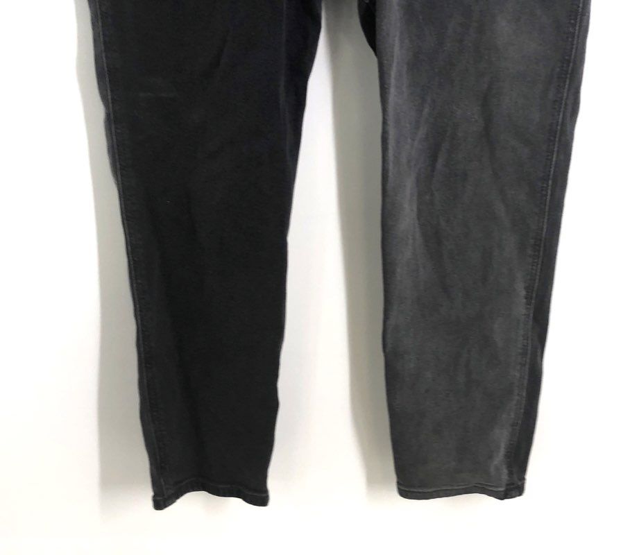 Hollister Women's Curvy High-Rise Mom Jeans Black Grey Split Two-Tone Sz 11R