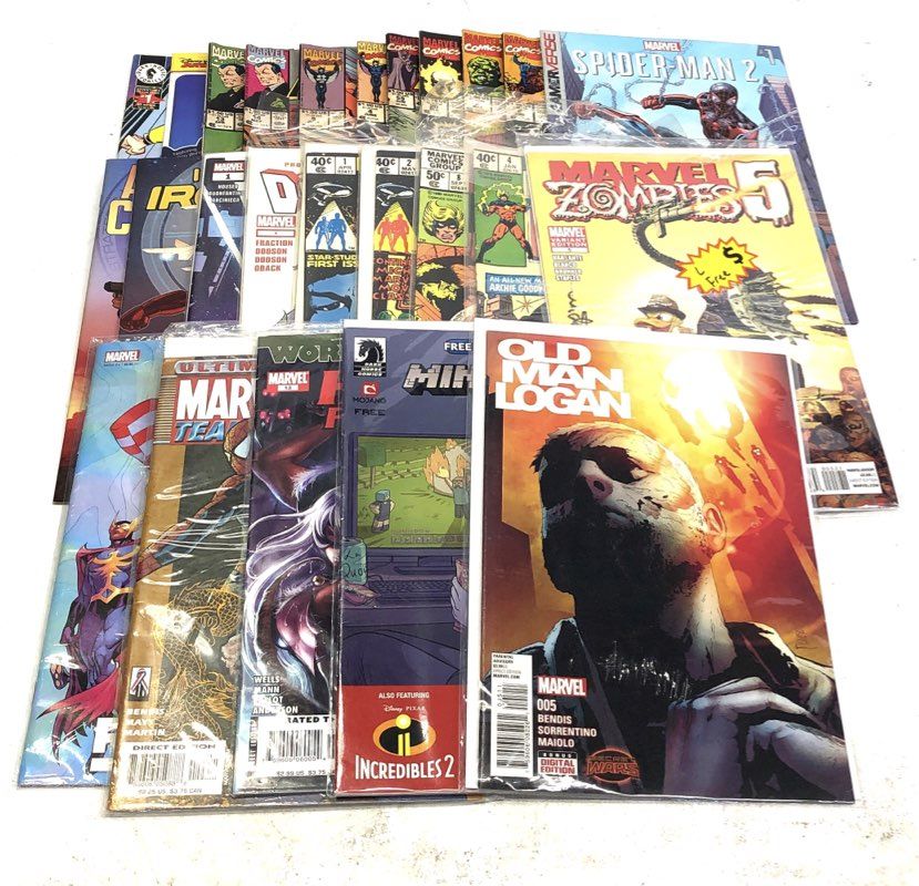 Comic Book Lot Marvel Mixed Bronze Age to Modern Superhero Approximately 40