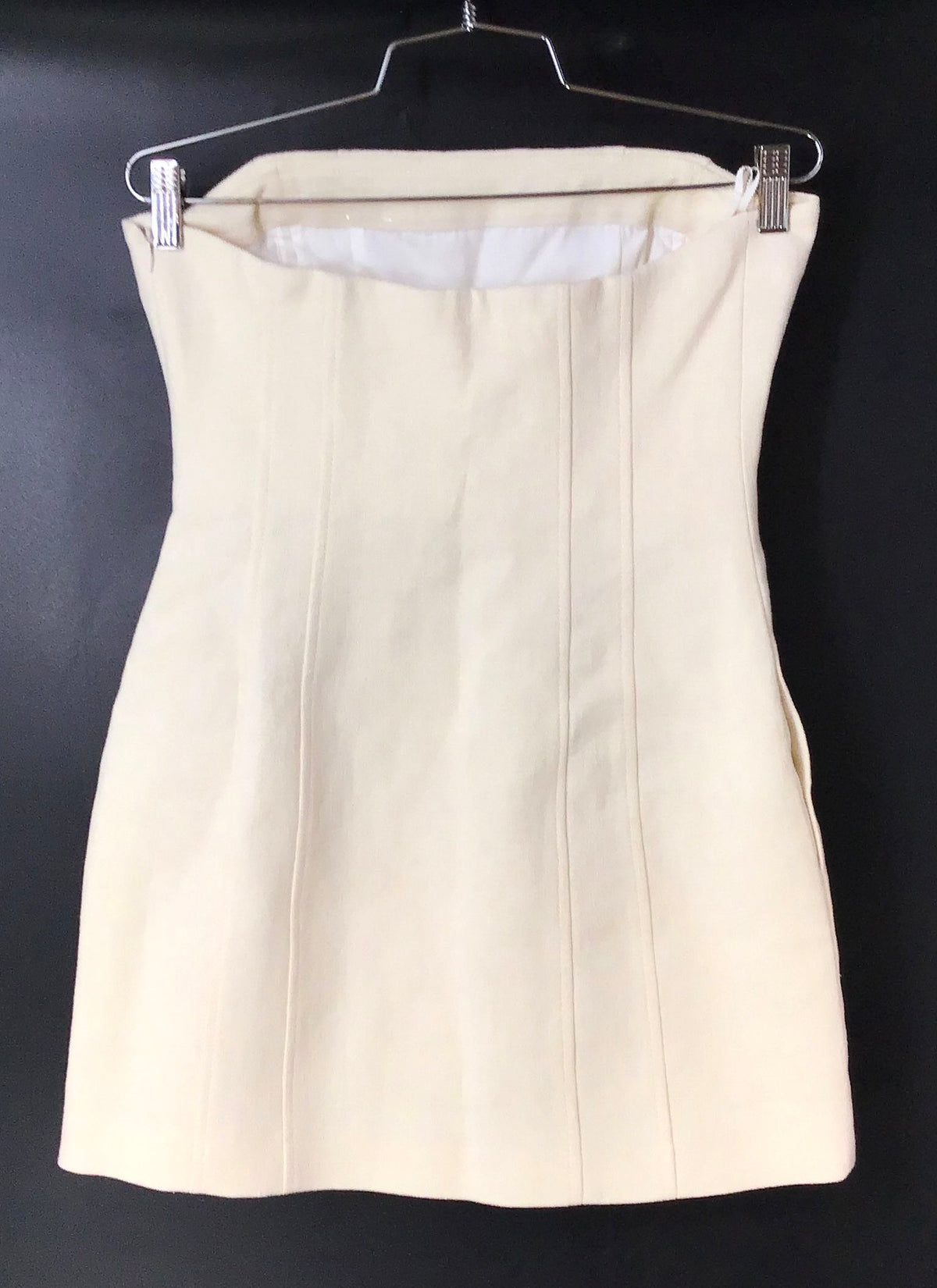 NWT A.L.C. Women's White Strapless Mini Dress - Size 6
