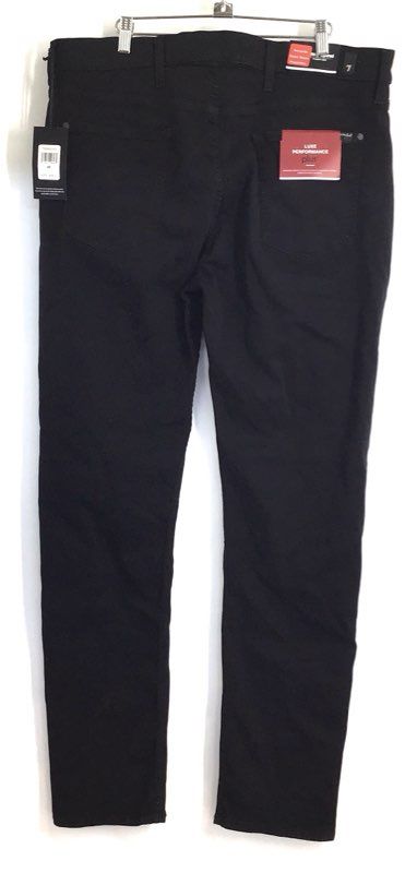 7 For All Mankind Men's Black Slimmy Tapered Luxe Performance Jeans 40 NWT