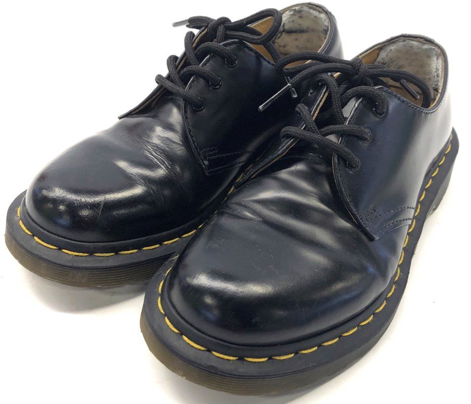 Dr. Martens 1461 Black Smooth Leather 3-Eye Oxford Shoes Women's Size 7