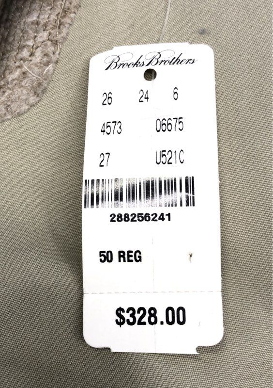 Brooks Brothers Men's Tan 2-Button Blazer Sport Coat Sz 50 REG NWT