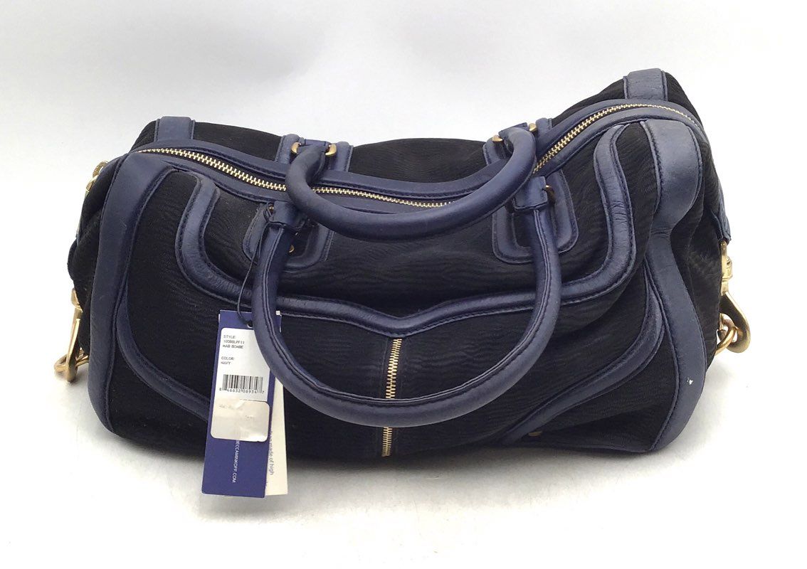 Rebecca Minkoff Women&#39;s Navy Blue MAB Bombe Double Handles Duffel Bag