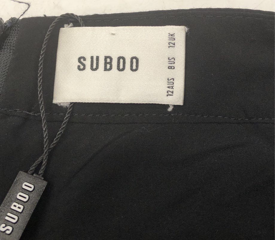 Suboo Women's Black Hexagon Pattern Paneled Shorts Size US 8 NWT