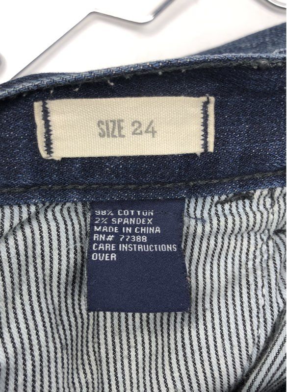 Madewell Women's Dark Wash Indigo Skinny Skinny Ankle Stretch Jeans Sz 24